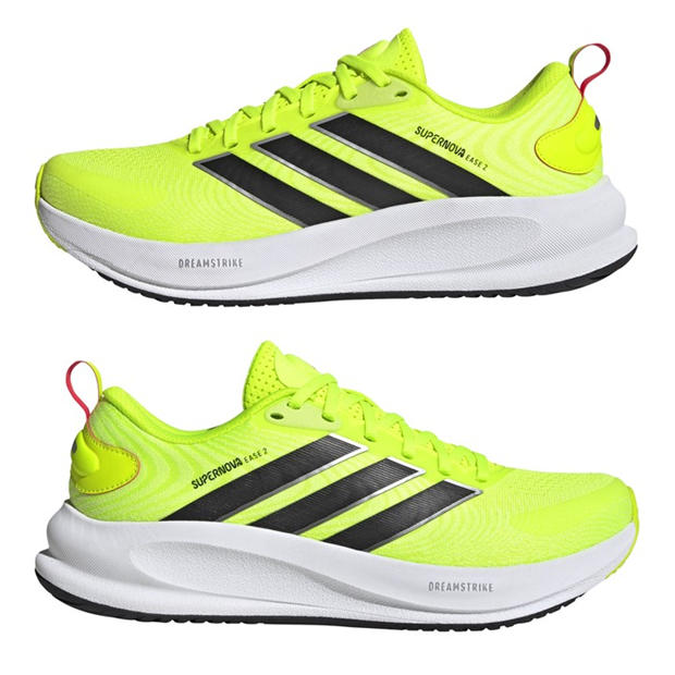 Lemon/Black/Red - adidas - Supernova Ease 2 Mens Running Shoes