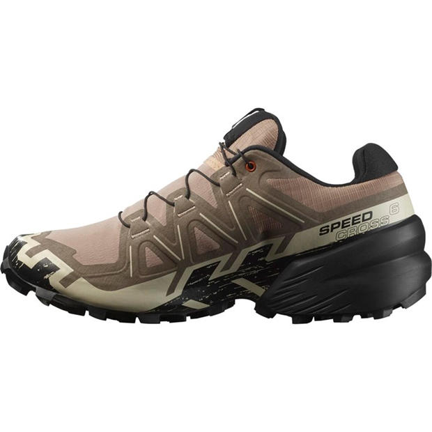 Natrual/Black - Salomon - Speedcross 6 Trail Running Shoes Mens