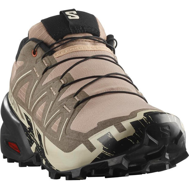 Natrual/Black - Salomon - Speedcross 6 Trail Running Shoes Mens