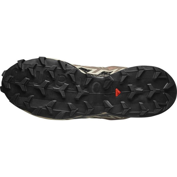 Natrual/Black - Salomon - Speedcross 6 Trail Running Shoes Mens