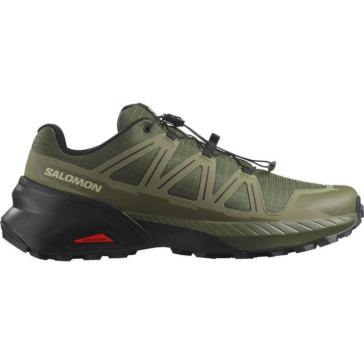 Salomon Mens Green Speedcross Peak Trail Running Shoes - Size 8