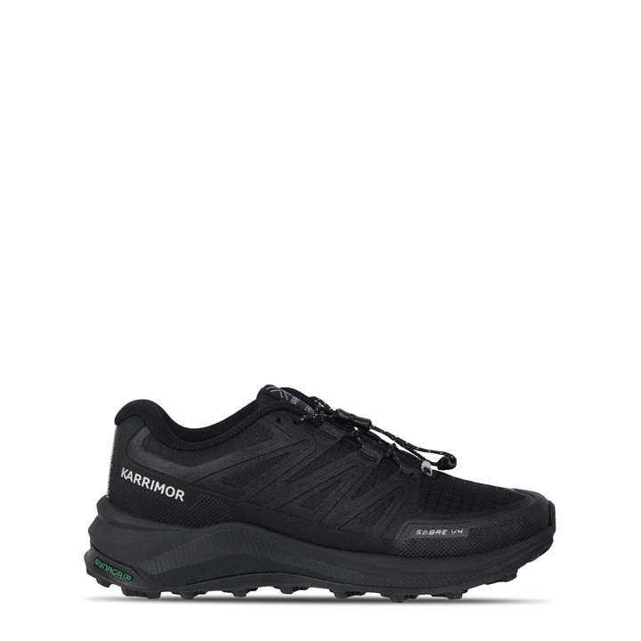 Karrimor Boys Black Sabre   Trail Running Shoes in Size 4, Sports Direct