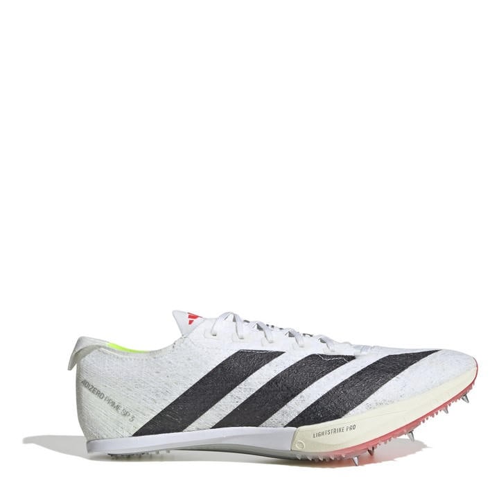 Adidas  White Adizero Track Running Spikes  in Size 12.5, Sports Direct