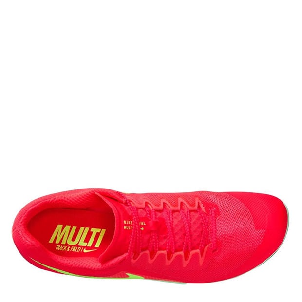 Red - Nike - Men's Zoom Rival Multi Trainer Track Running Spikes
