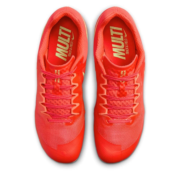 Red - Nike - Men's Zoom Rival Multi Trainer Track Running Spikes