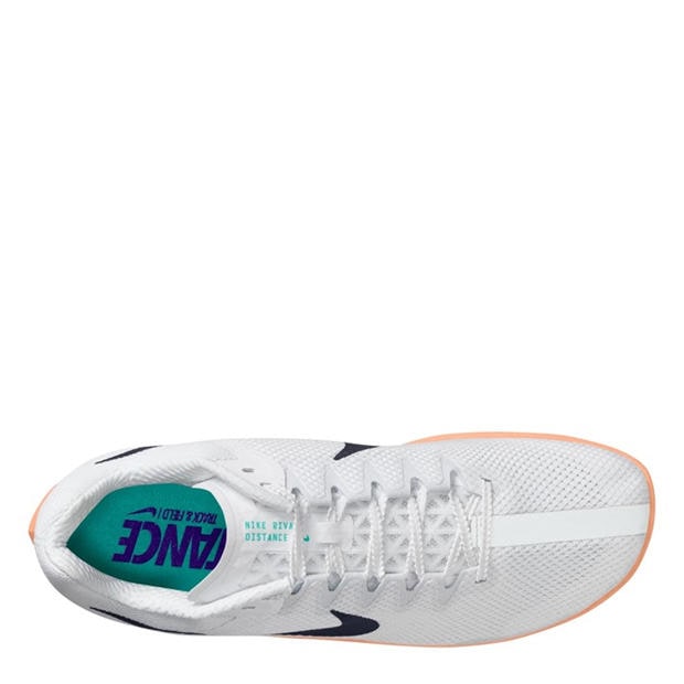 White/Obsidian - Nike - Men's Zoom Rival Distance Track Running Spikes