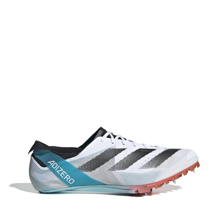 Adidas Men's White Adizero Finss Track Running Spikes in Size 13, Sports Direct
