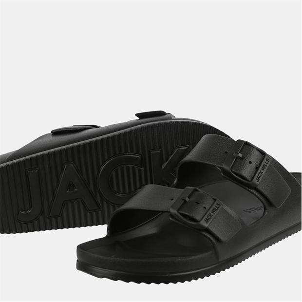 Black - Jack Wills - Two Strap Sandals