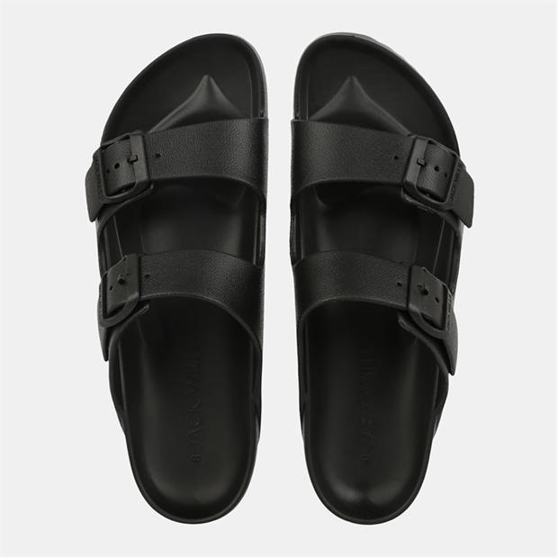 Black - Jack Wills - Two Strap Sandals