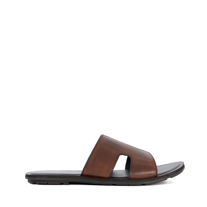 Dune London Men's Brown Ibes Flat Sandal in Size 10, Sports Direct