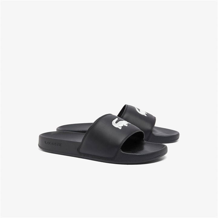 Lacoste Men's Black Serve Pool Slides in Size 8, Sports Direct