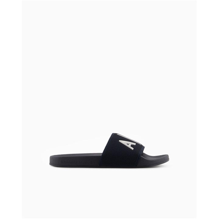 Armani Exchange Men's Blue Pool Sliders in Size 11, Sports Direct