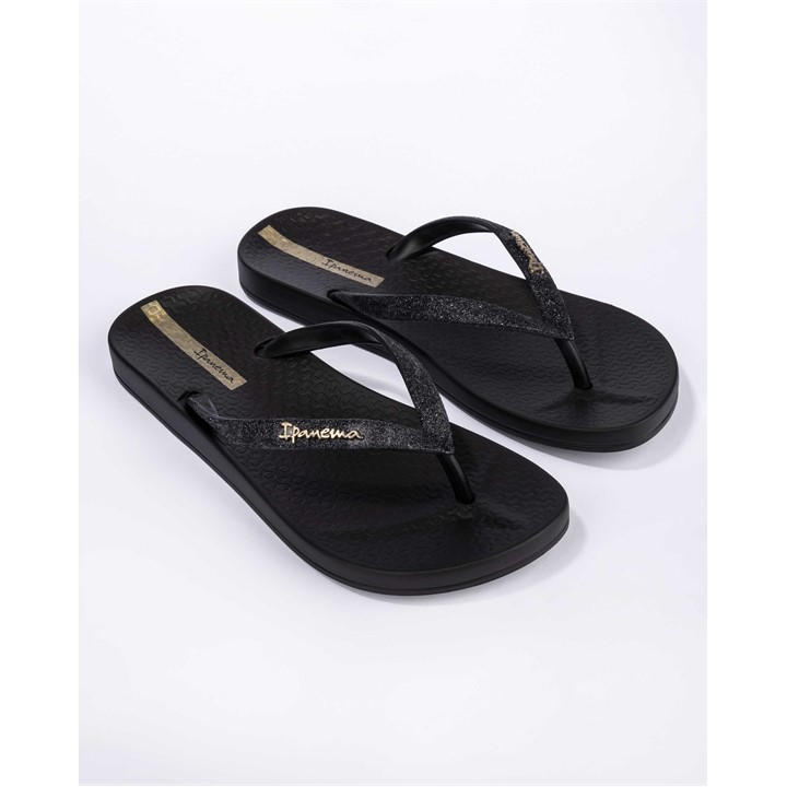Ipanema Women's Black Anat Lolita Flip Flops in Size 5, Sports Direct