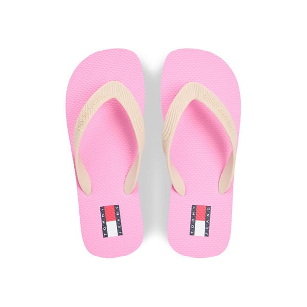 Synth Pink/Wht - Tommy Jeans - Women's Flip Flops
