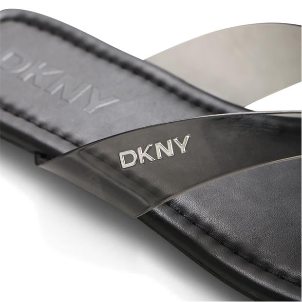 Black - DKNY - Women's Hampton Flip Flops
