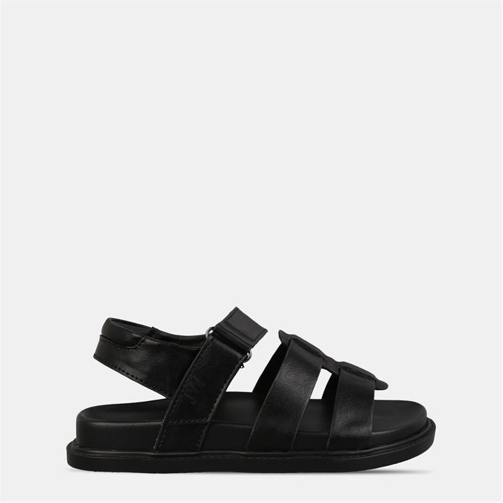 Jack Wills Girls Black Gladiator Sandal  in Size C10, Sports Direct