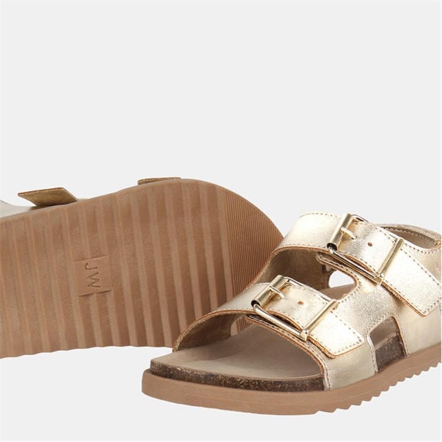 Gold - Jack Wills - Kids' Slip On Flat Sandals