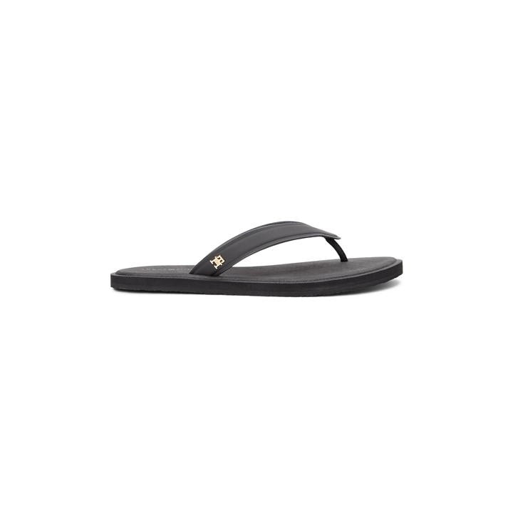 Tommy Hilfiger Women's Black Flip Flops in Size 4, Sports Direct