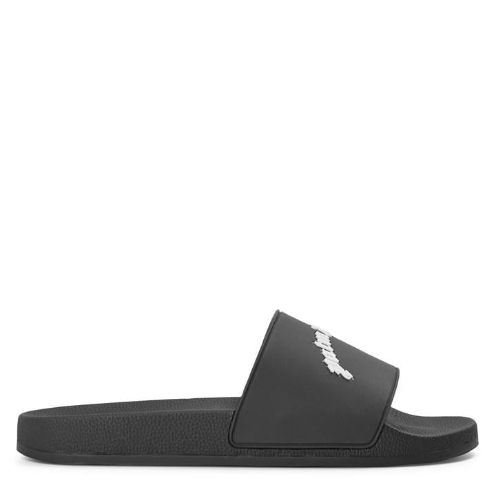 Palm Angels Men's Black Pool Sliders in Size 6, Sports Direct