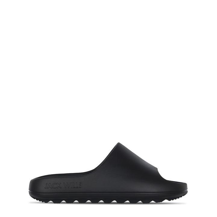 Jack Wills  Black Chunky Sliders Mens in Size 11, Sports Direct