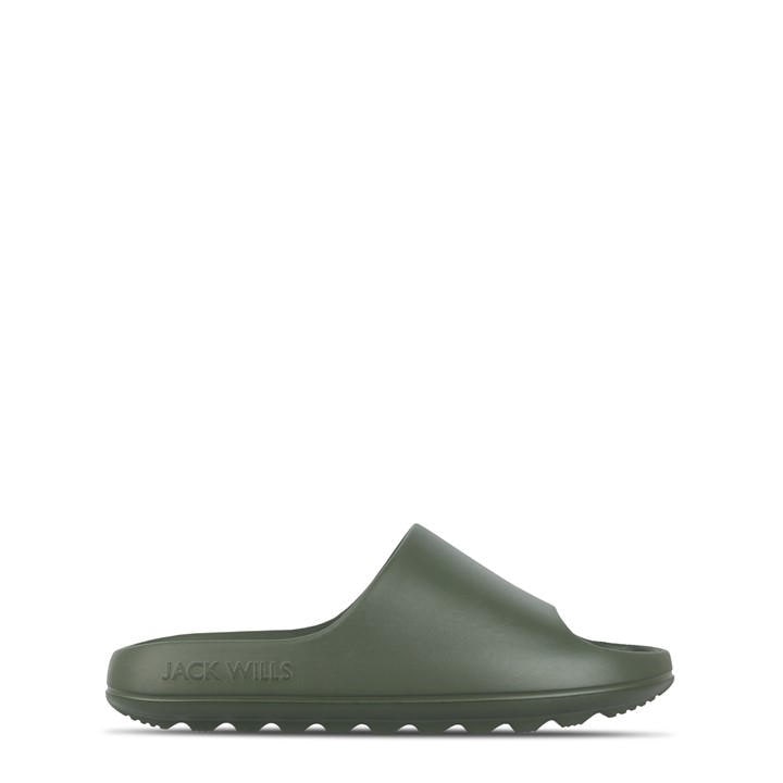 Jack Wills  Green Chunky Sliders Mens in Size 7, Sports Direct
