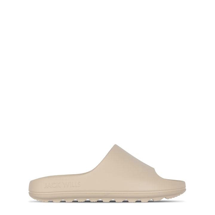 Jack Wills  Cream Chunky Sliders Mens in Size 11, Sports Direct