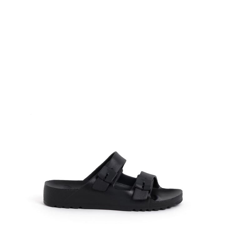Scholl Women's Black Bahia Flat Sandals in Size 5, Sports Direct