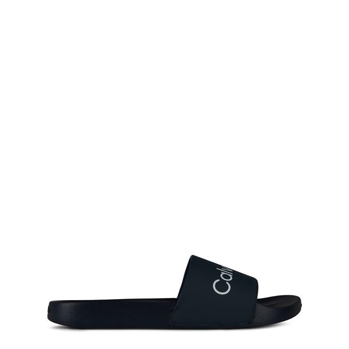 Calvin Klein Men's Blue Pool Logo Sliders in Size 11, Sports Direct