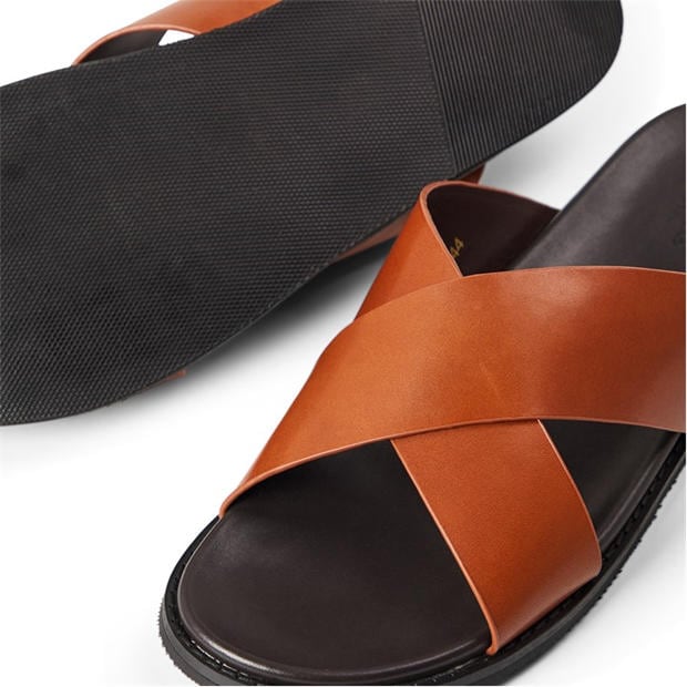BROWN - Dune London - Men's Flat Sandals
