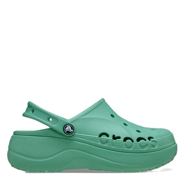 Crocs Women's Green Baya Platform Clogs in Size 9, Sports Direct