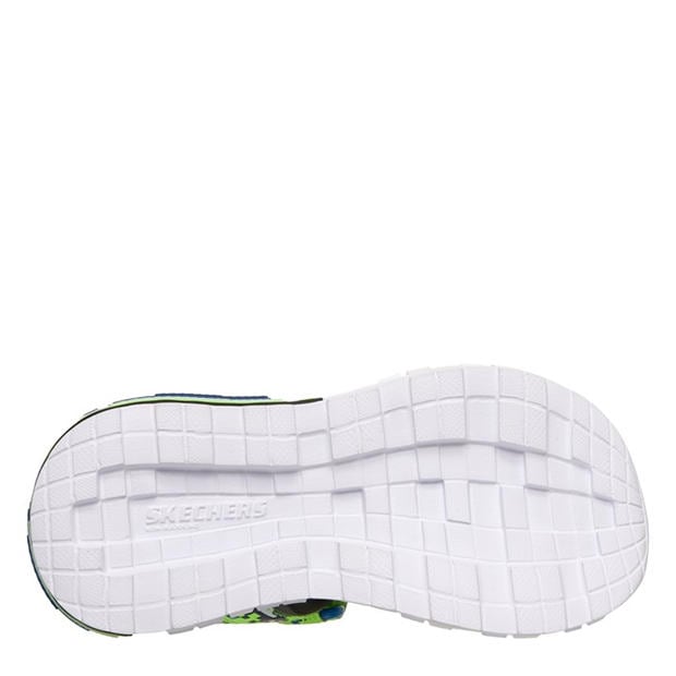 Lime/Blue - Skechers - Mega-Splash 4k Sports Sandals Boys