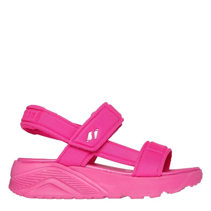 Skechers Girls Pink T-Strap Sling Back Sandal Sports Sandals in Size C10, Sports Direct