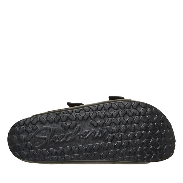 Black - Skechers - Womens Flat Sandals