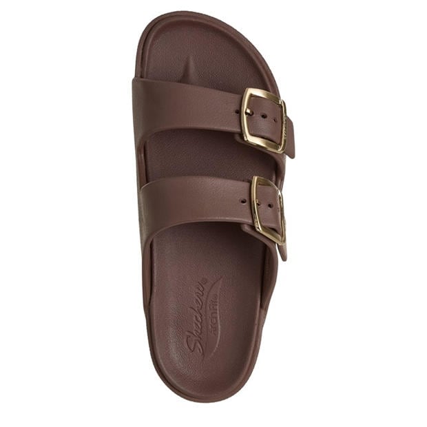 Chocolate - Skechers - Womens Flat Sandals