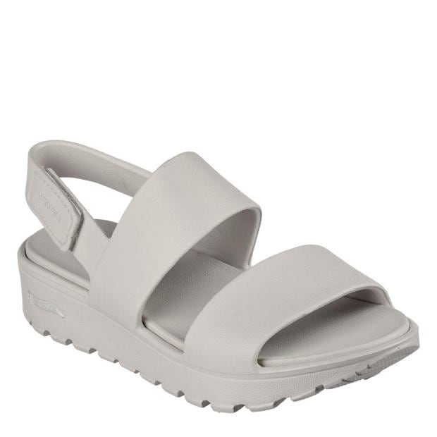 Natural - Skechers - Arch Fit Footsteps Flat Sandals Womens