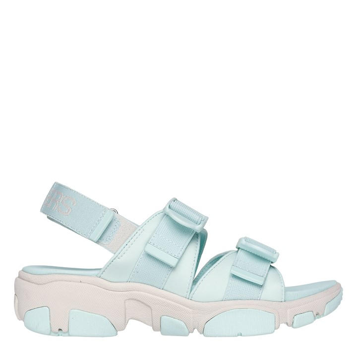 Skechers Women's Green Flat Sandals in Size 5, Sports Direct