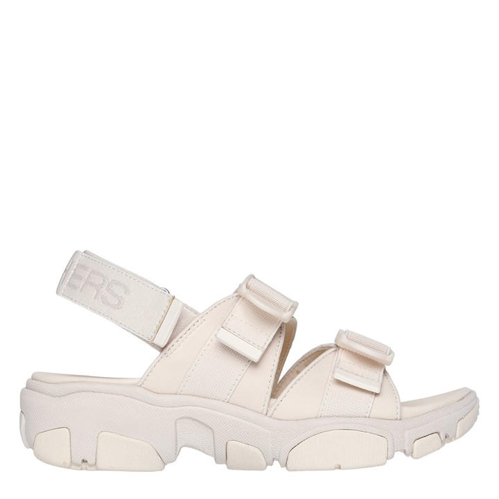 Skechers Women's Neutral Flat Sandals in Size 5, Sports Direct