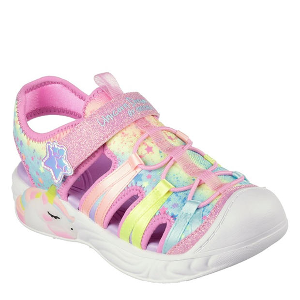 Pink/Multi - Skechers - Kids' Flat Sandals
