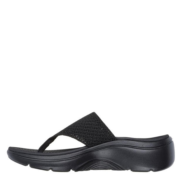 Black - Skechers - Go Walk Arch Fit 2.0 Sandal Flat Sandals Womens