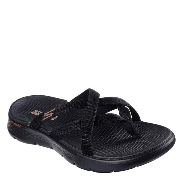 Black - Skechers - Women's Flat Sandals