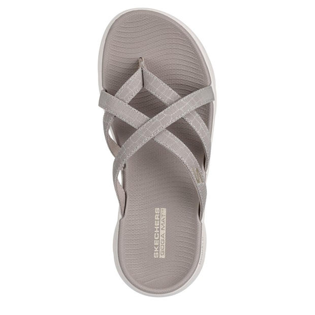 Taupe - Skechers - Women's Flat Sandals