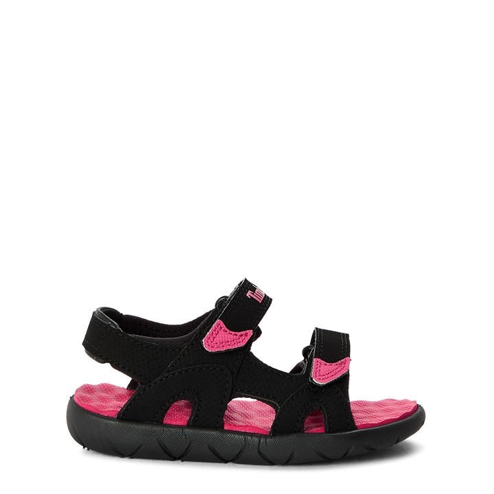 Timberland  Kids Black ' Backstrap Flat Sandals in Size C4.5, Sports Direct