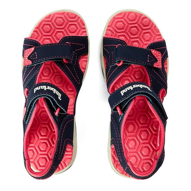 Navy - Timberland - Unisex Kids' Backstrap Flat Sandals