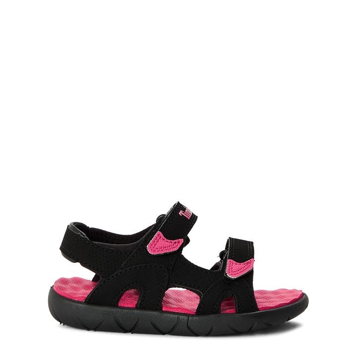 Timberland  Kids Black ' Backstrap Flat Sandals in Size C10, Sports Direct