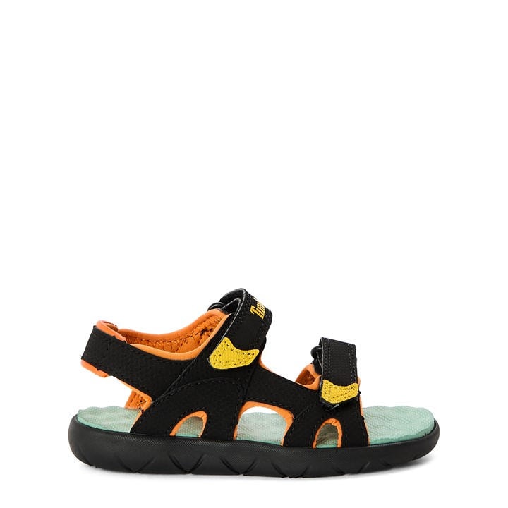 Timberland  Kids Black ' Backstrap Flat Sandals in Size C10, Sports Direct