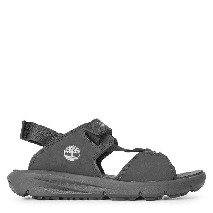 Timberland Men's Black Backstrap Flat Sandals in Size 3.5, Sports Direct
