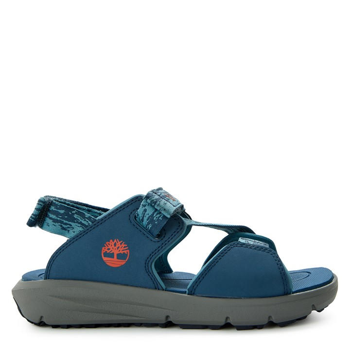 Timberland Men's Blue Backstrap Flat Sandals in Size 3.5, Sports Direct