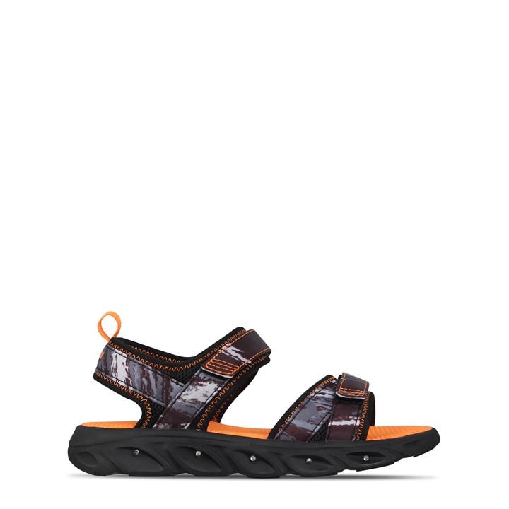 Slazenger Boys Black Light Up Sole Sandals  in Size C12, Sports Direct