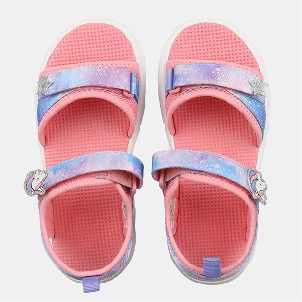 Pink/Unicorn - Slazenger - Light Up Sole Sandals Juniors