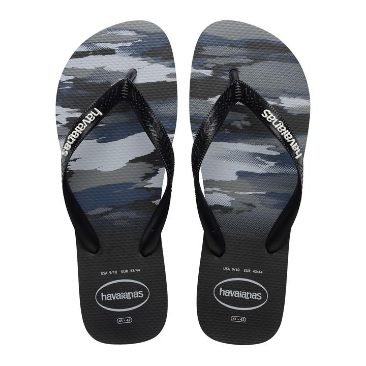 Havaianas Men's White Top Camu Black Flip Flops in Size 6-7(39/40), Sports Direct